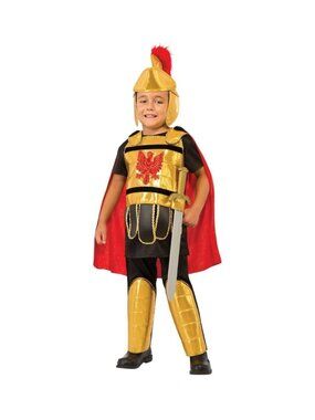 Rubies Gladiator Costume Roman Soldier Deluxe Kids Costume Size Medium 5-7yrs